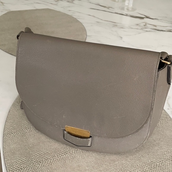 Celine taupe Medium Trotteur Bag - Picture 2 of 13